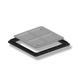 Square Fiber Glass Composite Resin BMC / SMC / FRP Manhole Cover