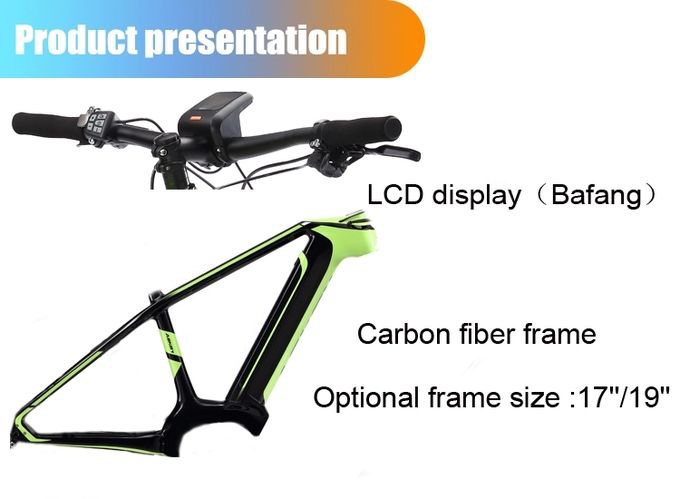 Factory supply Carbon fiber bike frame hidden lithium battery ebike carbon fiber bike/suspension fork electric mountain bikes