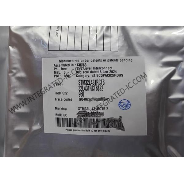 STM32L431RCT6 Microcontroller MCU 80MHz 32Bit Single Core Microcontroller IC