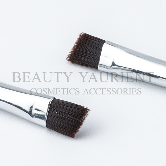 Silver Ferrule Mini Compact Lip Brush 6cm Round Pointed Lip Makeup Brush