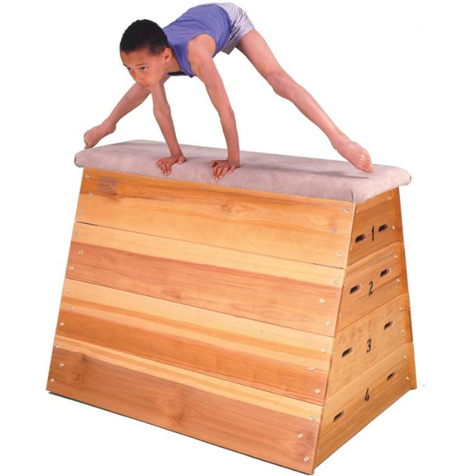 Gymnastics vaulting box gymnastics Wooden Parkour Vault Box 5 Section Vaulting Box