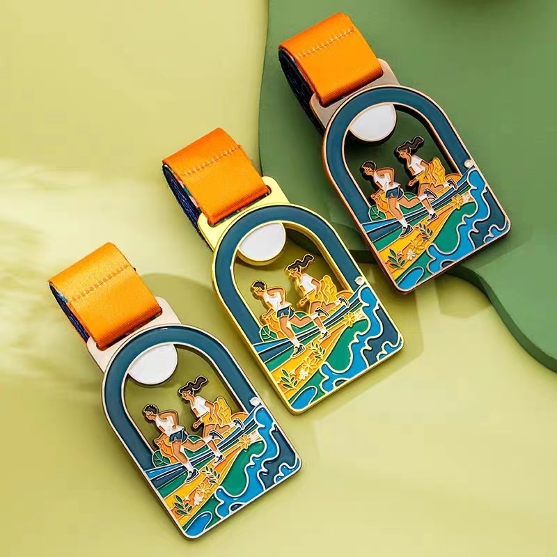 Sport Personalised Gold Medal Hook Custom Designed Medals Gold Silver Bronze Zinc Alloy Metal