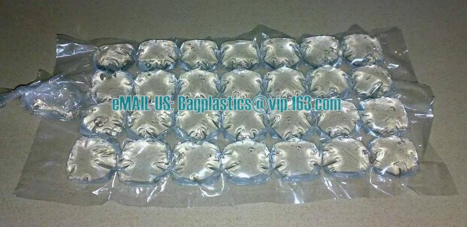 New Custom Printed Disposable Ice Cube Plastic Bag Manufacturer, Colored Disposable Plastic Ice Cube Freezer Bag, bageas