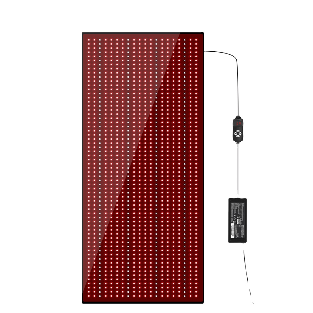 Fitkang125W Black Infrared Red Light Therapy Mat for Full Body Fat Reduction in Black Design