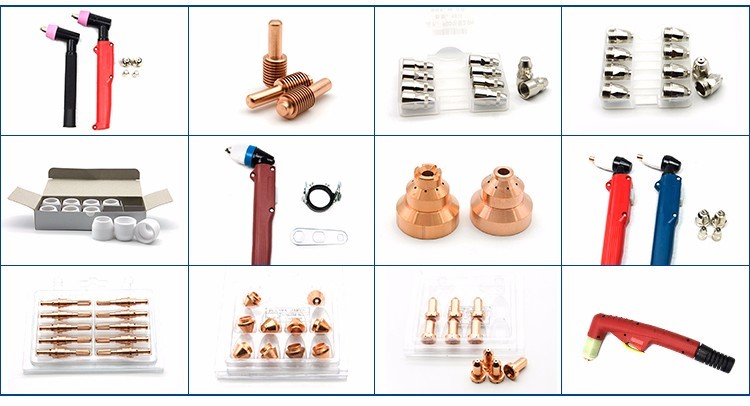 Easb PT80 Plasma Cutter Spare Parts , Plasma Cutter Head Long Using Life