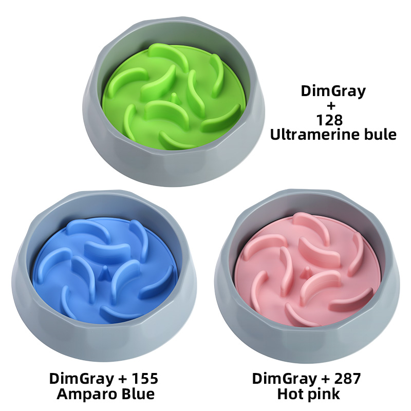 Non Automatic Pet Slow Feeder Bowl Collapsible Silicone Cat Slow Feeder