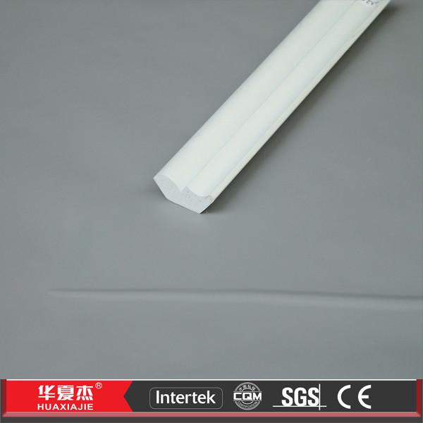 Blind Stop White Vinyl Waterproof PVC Trim Profile For Interior
