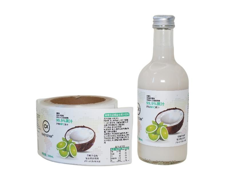 Custom Package Round Sticker Labels With Excellent Production Capacity For Beverage Bottle Label