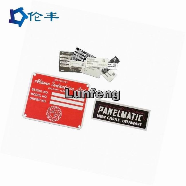 Pantone Stainless Steel Nameplate 3M Adhesive Aluminum Laser Cut Metal Name Plates