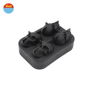  Large easy release skull shaped custom personalized silicone ice cube tray mold ice cream chill mold Manufactures
