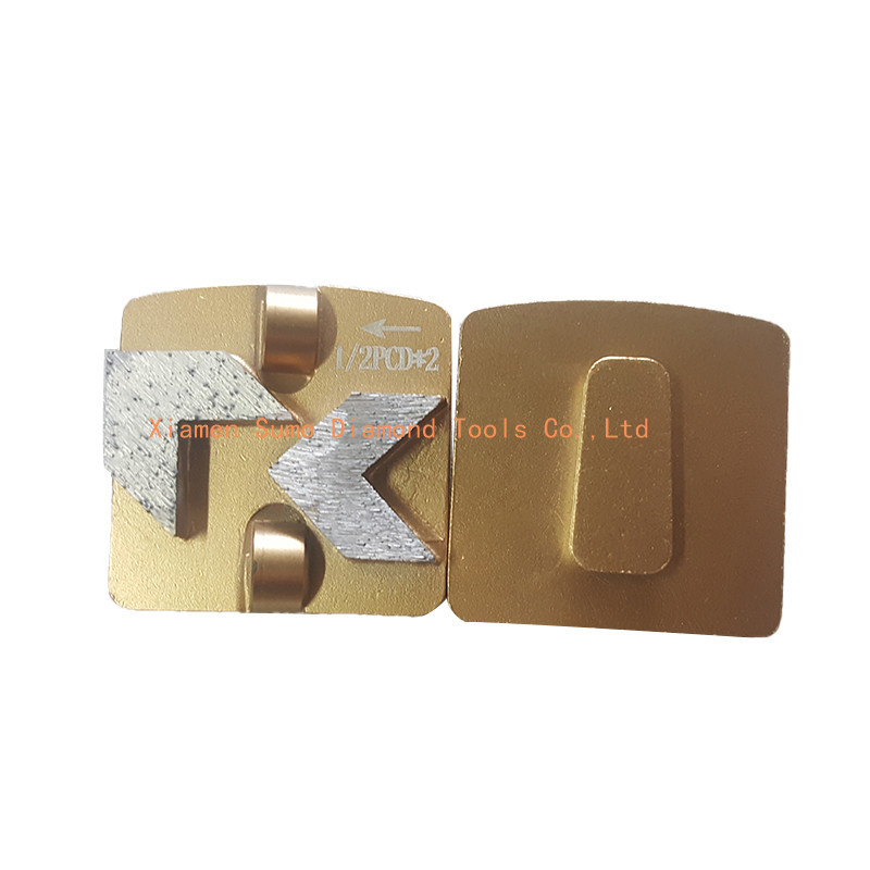 Metal Bond Concrete Grinding Block Arrow Segments Easy To Install