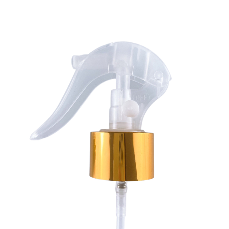 28/410 clear head gold closure mini trigger sprayer button switch