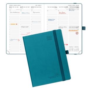 Medium 6.5''x8.5'' Academic Planner Schedule With Large Vertical Layout