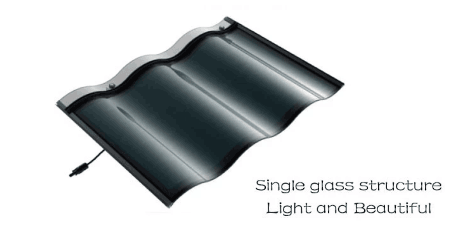 Flexible CIGS Film Photovoltaic Solar Panel Roof Tiles 30W For Solar Roof Tile System