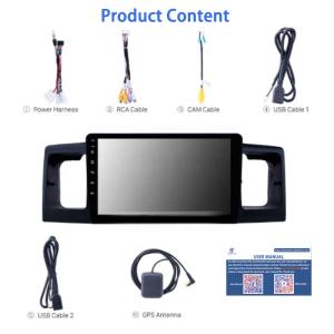 IPS DSP Car Video Player With Bluetooth For Toyota Corolla E120 2007-2012 BYD