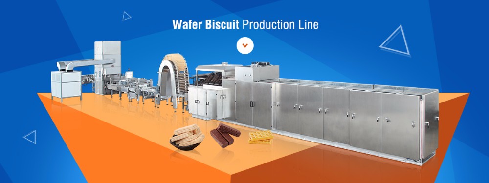 SIMENS Motor 63Plates Wafer Biscuit Production Line For Wafer Bar