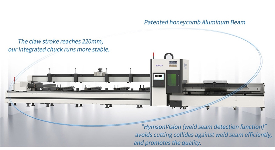 MP-6022D Tube Laser Cutting Machine High Speed Fiber Laser Pipe Cutting Machine