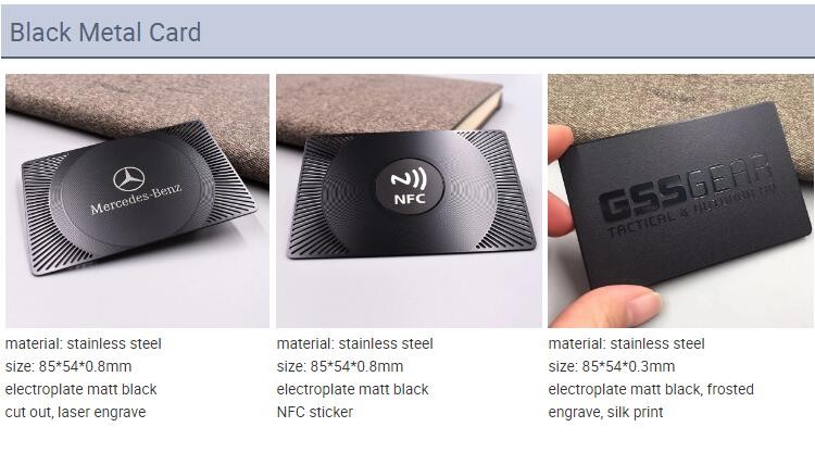 Stainless Steel Metal RFID NFC Business Card