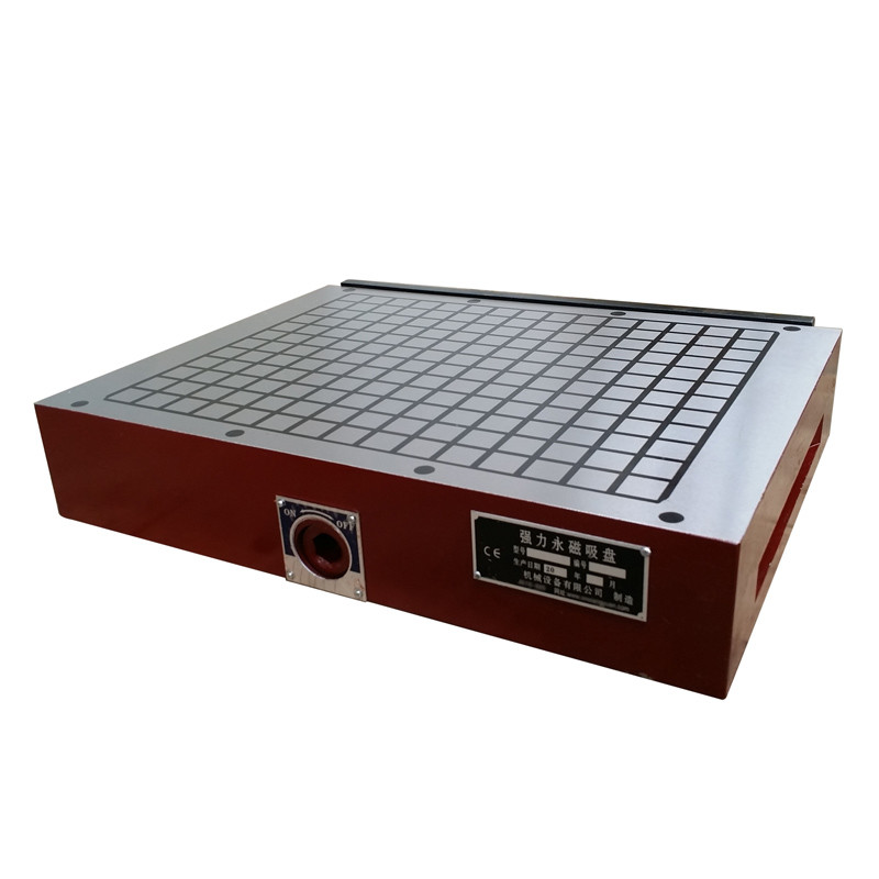 Red 300*800mm Permanent Magnetic Table For Milling Machine