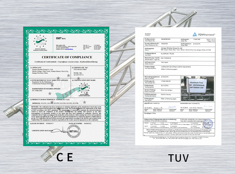 CE SGS Certified 350*350mm Aluminum Lighting Truss Exhibition Truss System