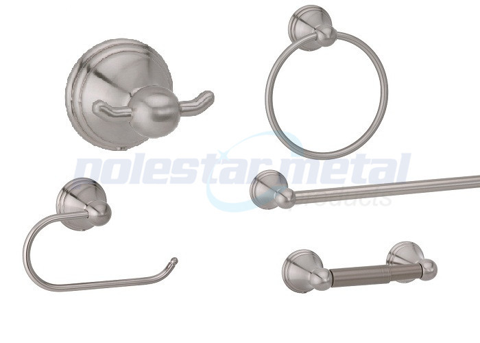 Bathroom Hardware Collections 5 Pcs Satin Nickel Zamak 32500 Series Value Pack