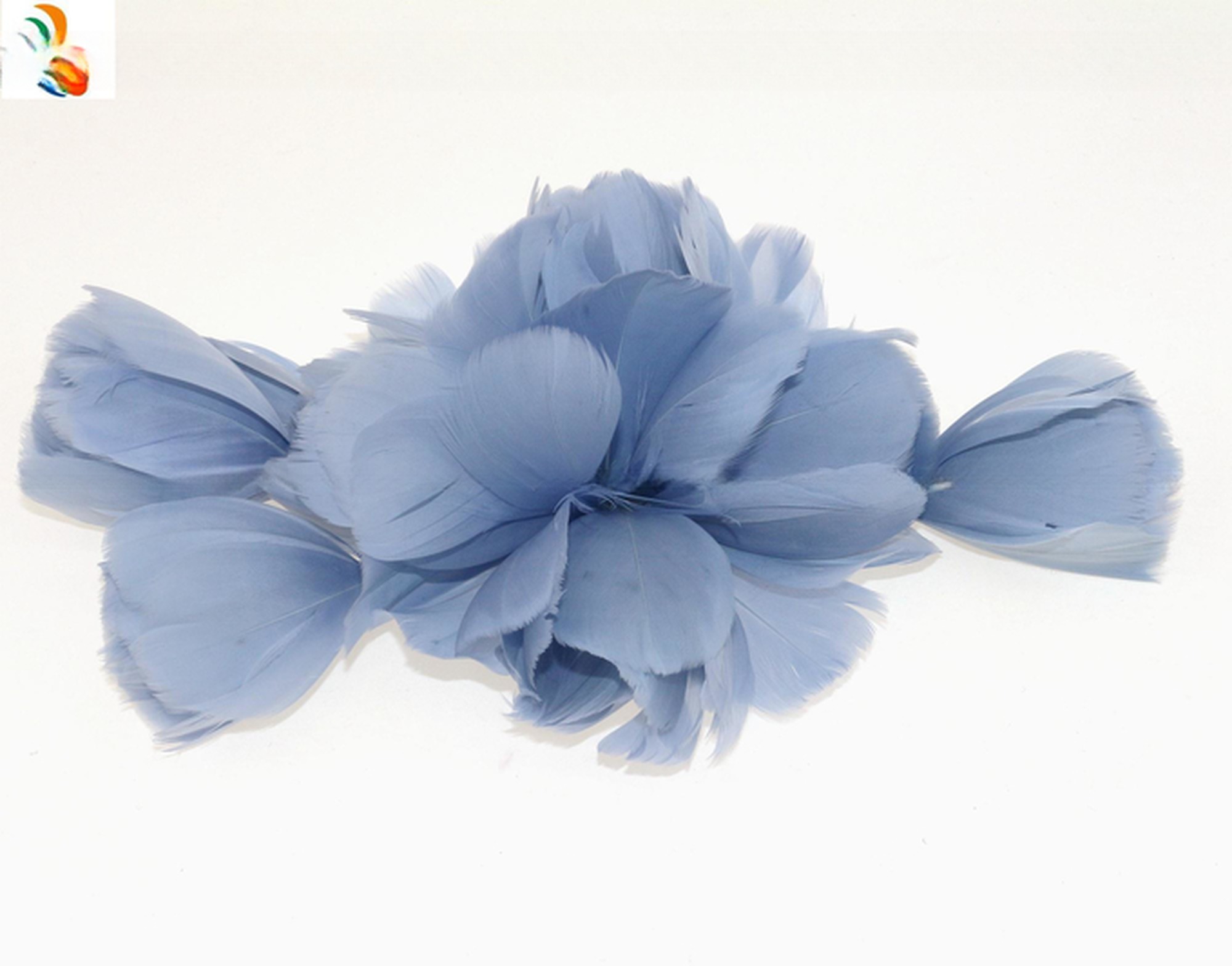 Valentine's Day Goose Feather Flower Mount with Wire Accessory Craftsmanship