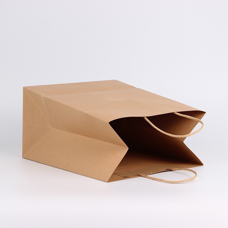 Recyclable Personalised Brown Paper Bags OEM / ODM Available For Packaging