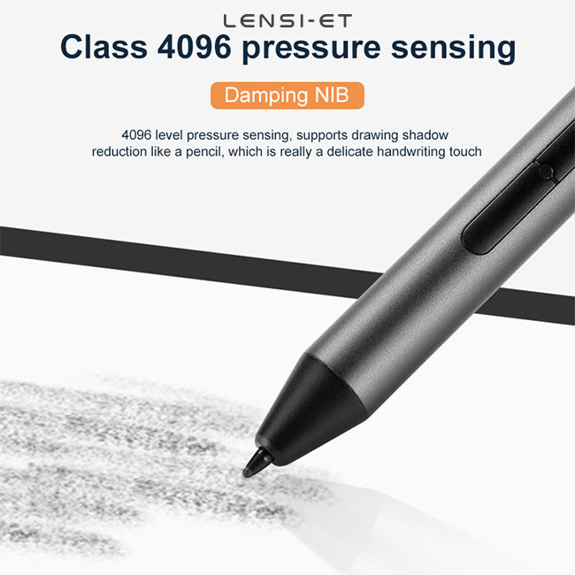 Active Aluminum Stylus Pen 4096 Levels Pressure Tilt Function Tablet Pens For Drawing