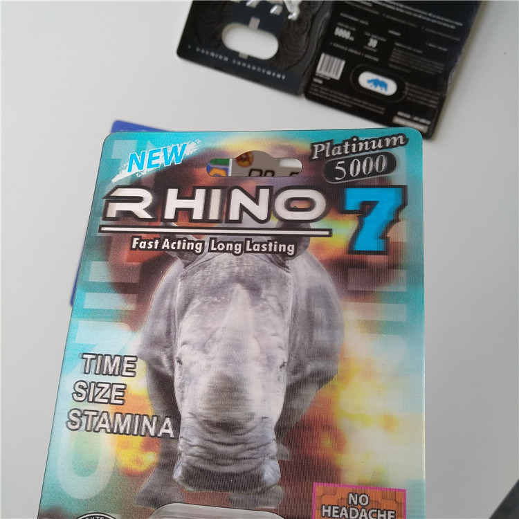 7K White Panther Packaging Blister 3d Cards Box Stiff For Male Enhancement Pill