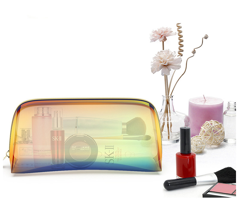 Luxury Custom Logo Waterproof Travel Holographic Makeup Bag