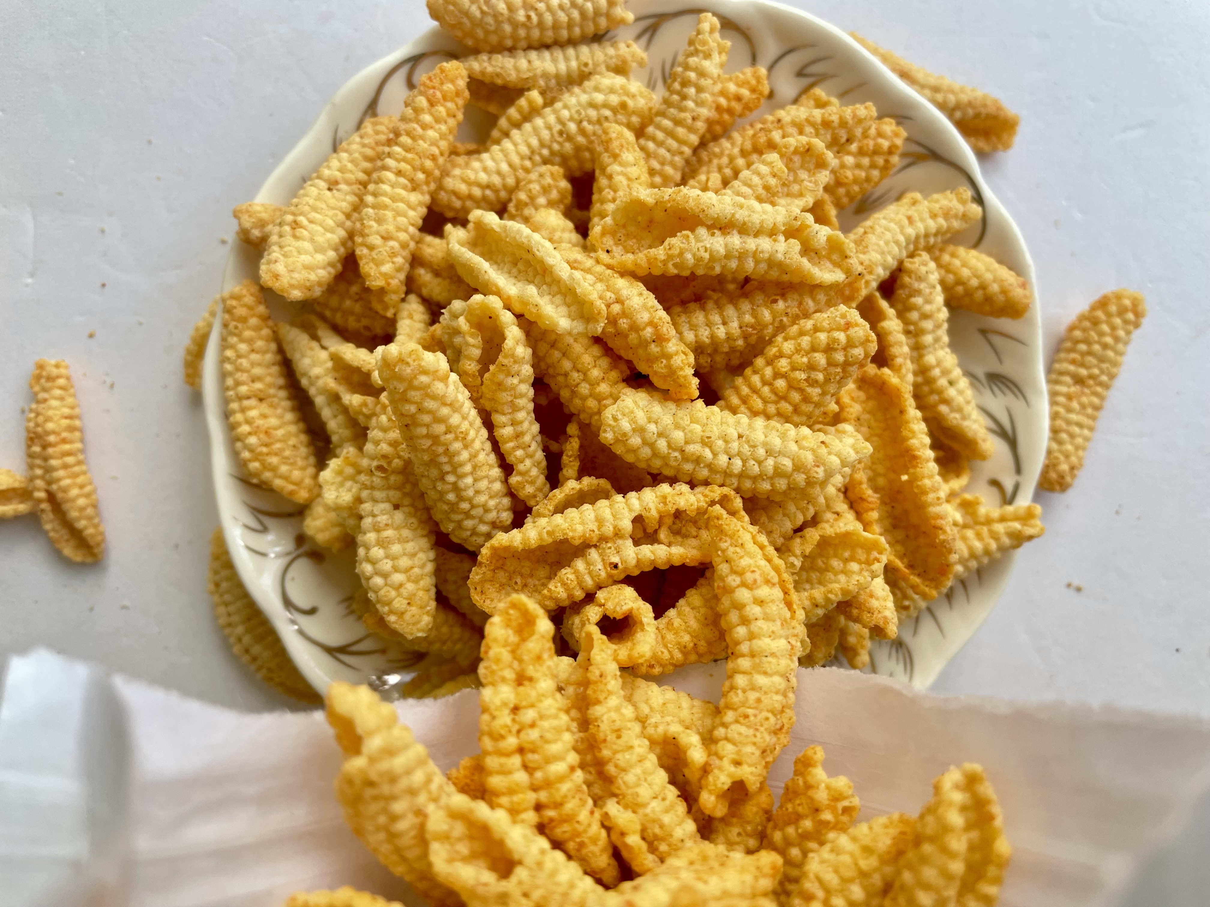 Cereal Fried Rice Crackers Golden Squid Rolls Puffed Party Leisure