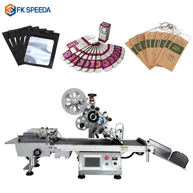 User-Friendly 40mm Flat Top Surface Labeling Machine for Bag Card and Lid Labeling