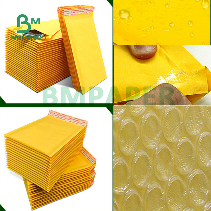 90gsm 110gsm Golden Kraft Paper For Making Bubble Envelope Bags 
