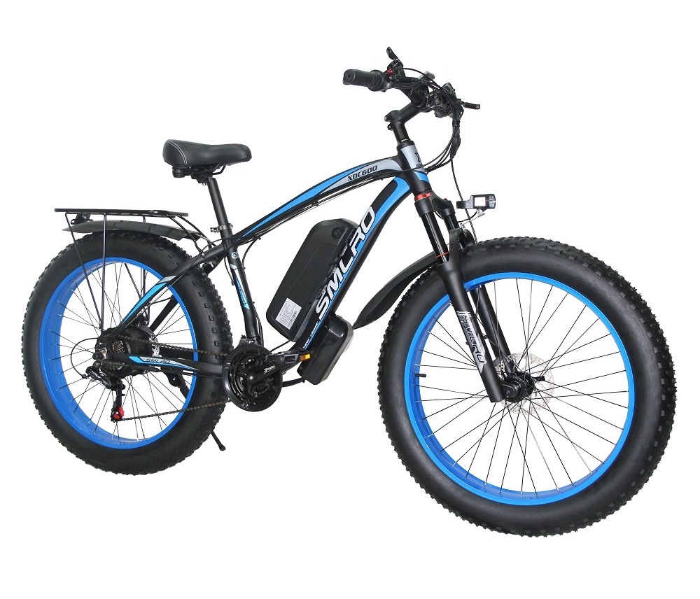 17500mah 26 Inch Fat Tire Electric Bike Brushless Geared 50km/H