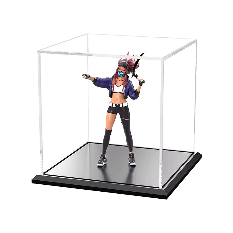 Factory Customized Color Acrylic Storage Box With Lid For Food Rose Candy Display