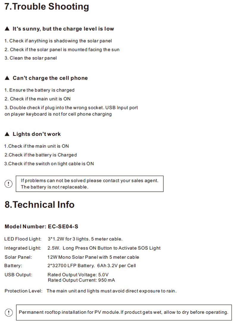 Portable Multifunctional Solar Emergency Light with 300W AC Output and 10W/18V Solar Panel