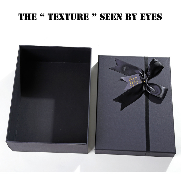 ODM Bulk Cardboard Gift Packaging Box Design Black Present Boxes For Lipstick Perfume