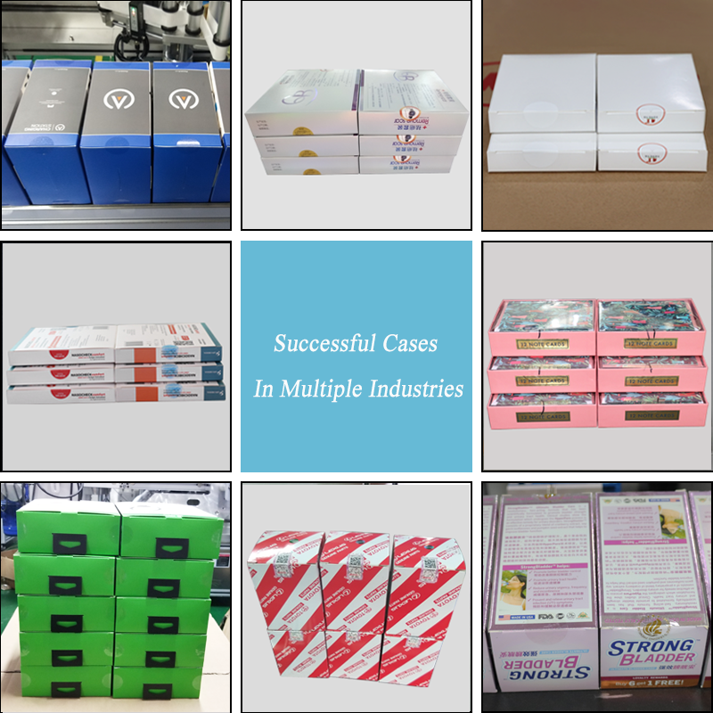 1100mm FK816 Double Size Folding Carton Anti Tamper Adhesive Sticker Packing Automatic Sealing Corner Labeling Machine