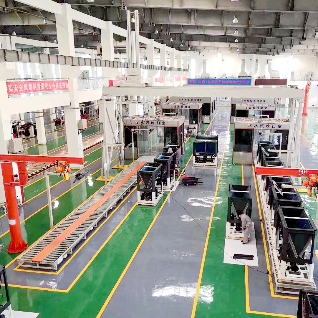 Galvanized Steel Pipe Air Source Heat Pump Assembly Line 40-300kw 380V