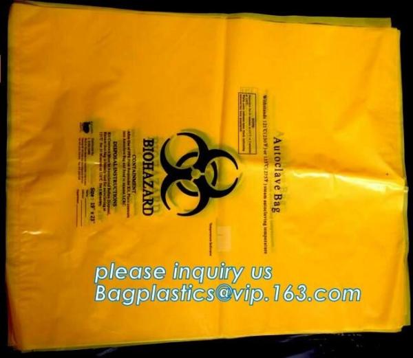 medical waste disposal plastic bag Biohazard garbage bags, medical disposable
