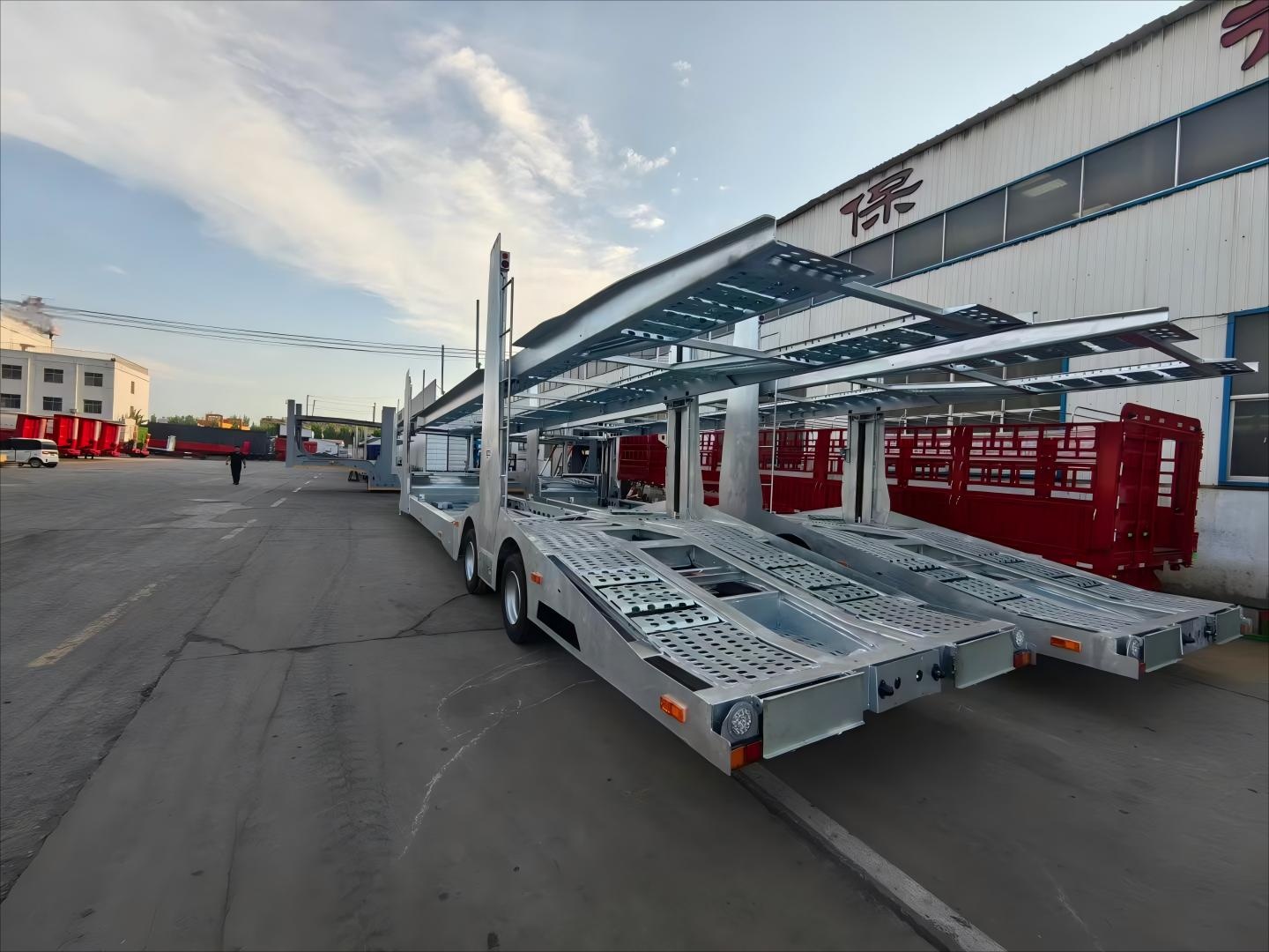 CIMC Factory Direct 2 Axle 6-8 Land Road Car Transport Semi Trailer