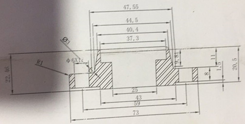 2507 Non-standard WNRF Flange