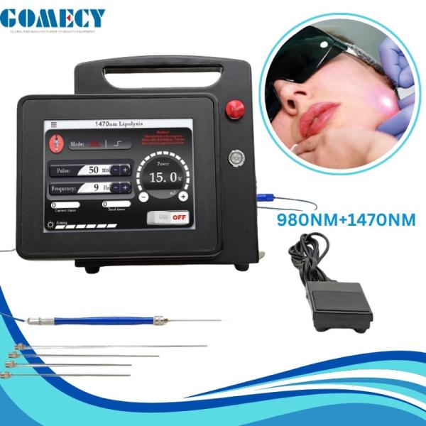 Blood Vessels Removal EVLT Laser Machine Dual Wavelength 980nm 1470nm Varicose