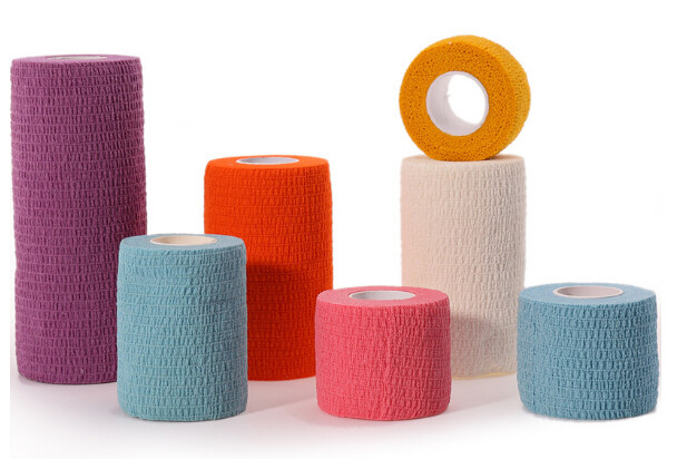 Colored Non-woven Self Adhesive Cohesive Bandage Medical Elastic Bandage, Medical customized color pop bandage china che