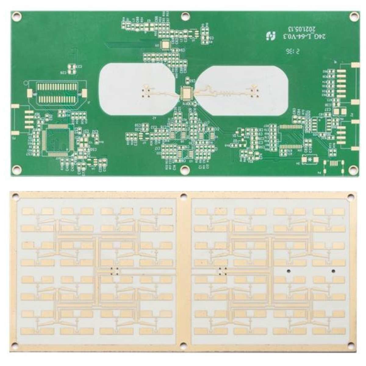 Immersion Gold Ceramic PCB Board High Density 1.6mm High TG FR4