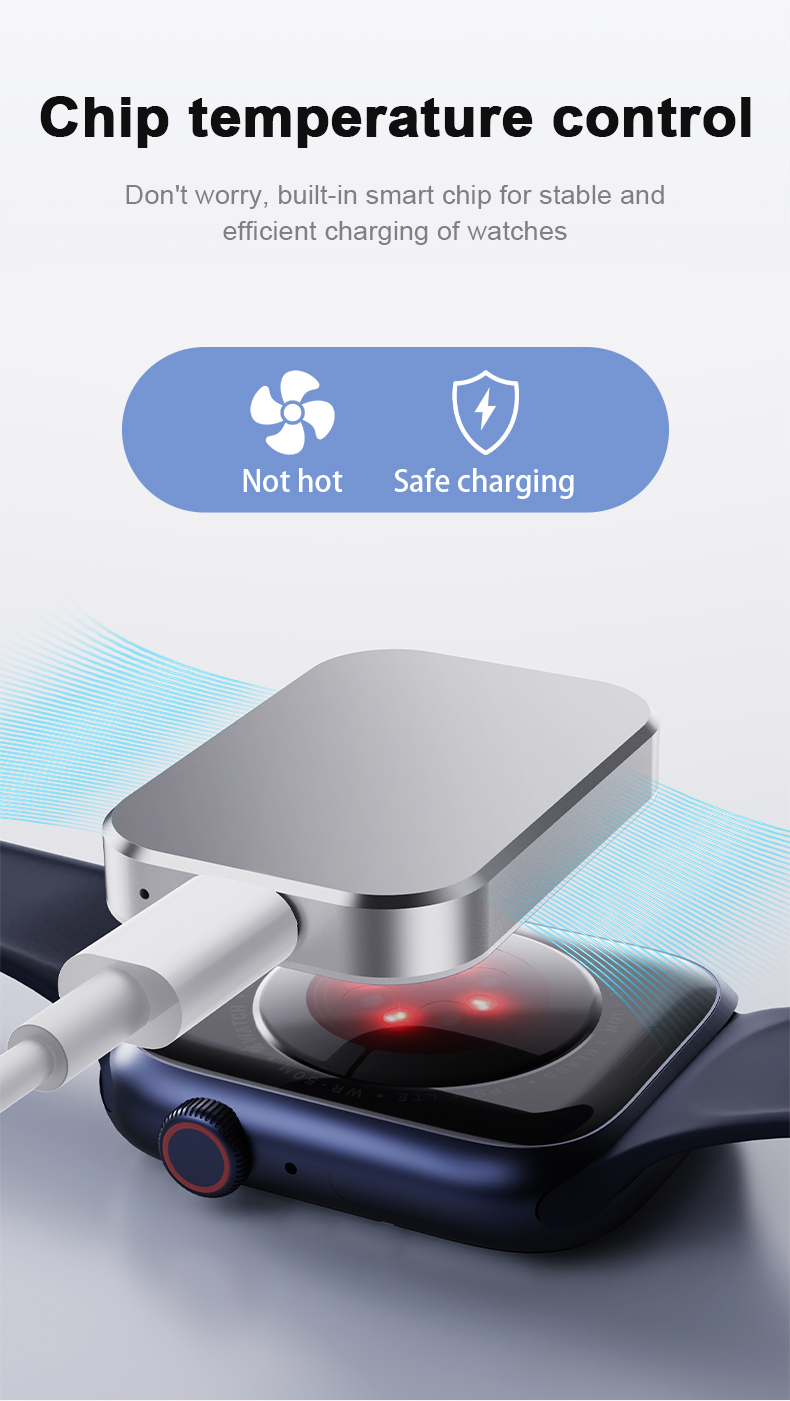 Portable Wireless Charger Type-C Magnetic Charger for Smart Watch Input 5V/1A Output 5V3A /9V2.25A/12V1.67A