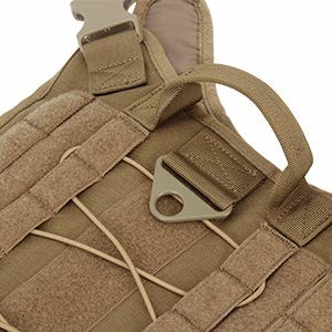 SGS 25cm Lightweight Dog Training Vest 1000D Nylon With Detachable Pouches
