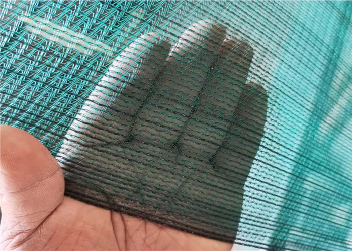 CE Green Net For Sun Protection , 100g Hdpe Fencing Net
