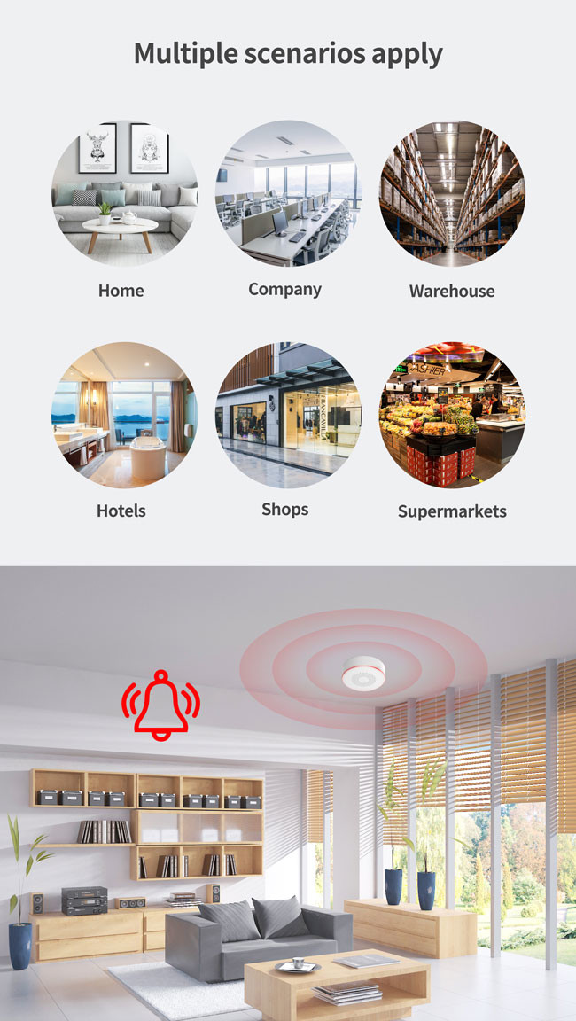 100db Wireless Alarm Siren 5V 1A Threatening Intruder Alerting Homeowner