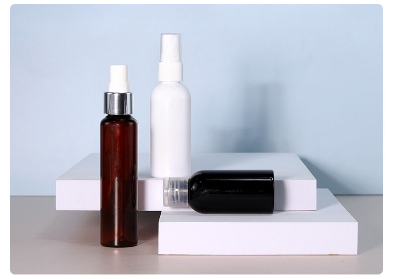Plastic Brown Dropper Bottle 50ml 60ml PET Lotion Bottle For Cream